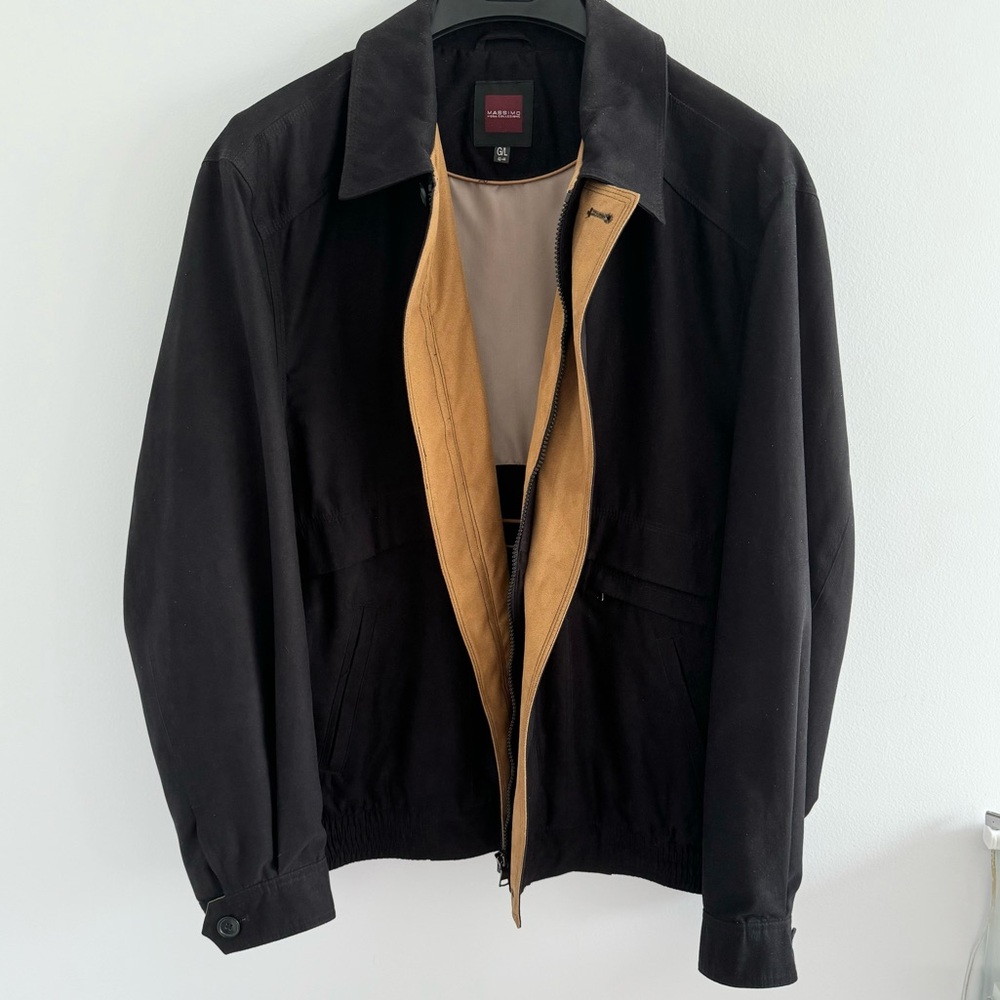 Massimo Men’s Demi Saison Lightweight Fall/Spring Black Jacket